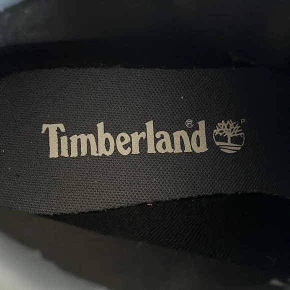 Timberland Women’s Genuine Leather Boots Size 10 Logo Color Black/Gray - Picture 6 of 8